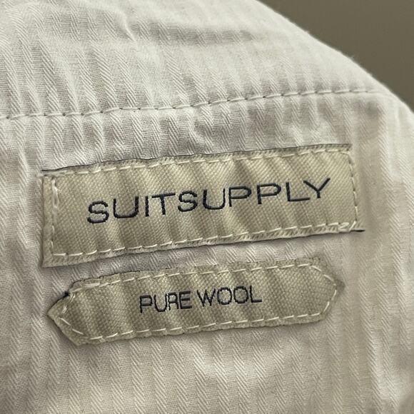 Suitsupply grey wool cropped tapered pants sz 30x27 - Picture 2 of 11